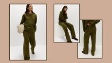 a model wearing the M&S loungewear set