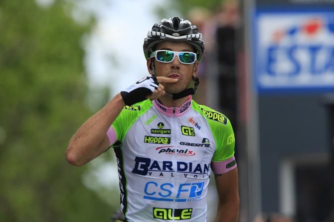 Marco Canola (Bardiani-CSF) wins stage 13 of the Giro d'Italia