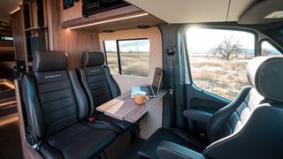 Interior details of the Skyloft Van