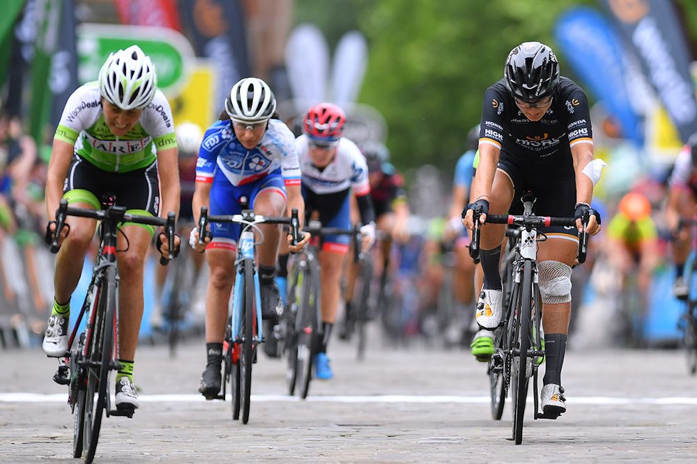 Riders finish stage 4 at the Women's Tour