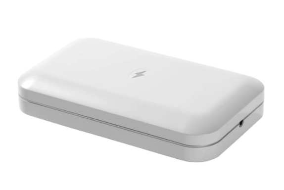 Bästa Samsung Galaxy S23-tillbehör: en PhoneSoap 3 mobiltelefonrengörare mot en vit bakgrund.