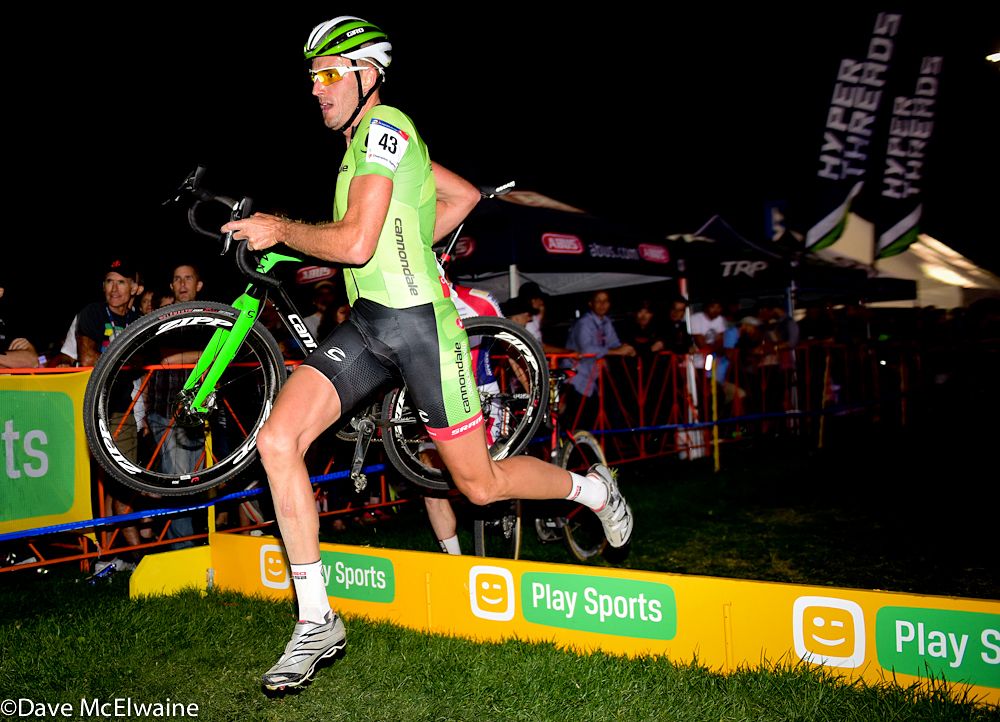 Ryan Trebon (Cannondale) racing to a 12th place finish