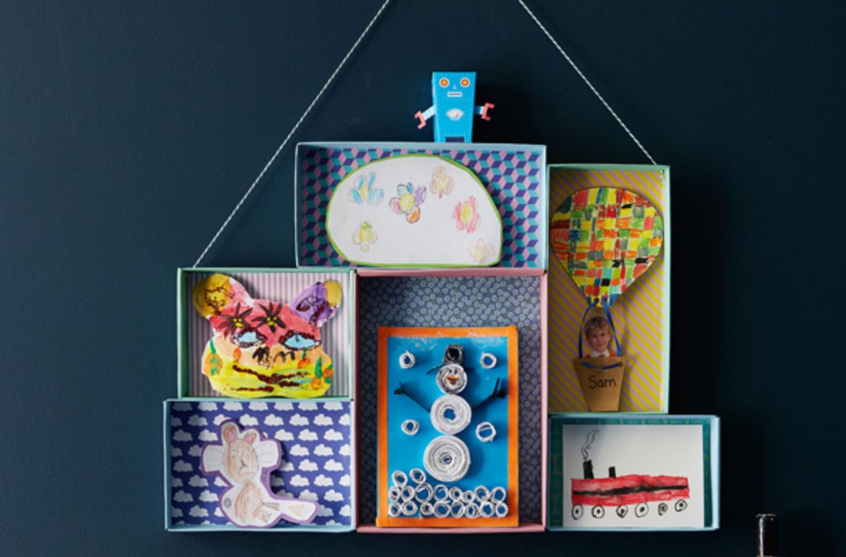 Picture frame shoebox craft GoodtoKnow