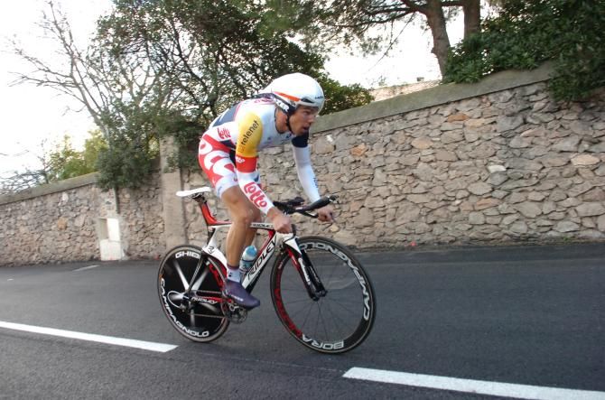 Debusschere (Lotto-Belisol) at the Tour of Med in early 2013