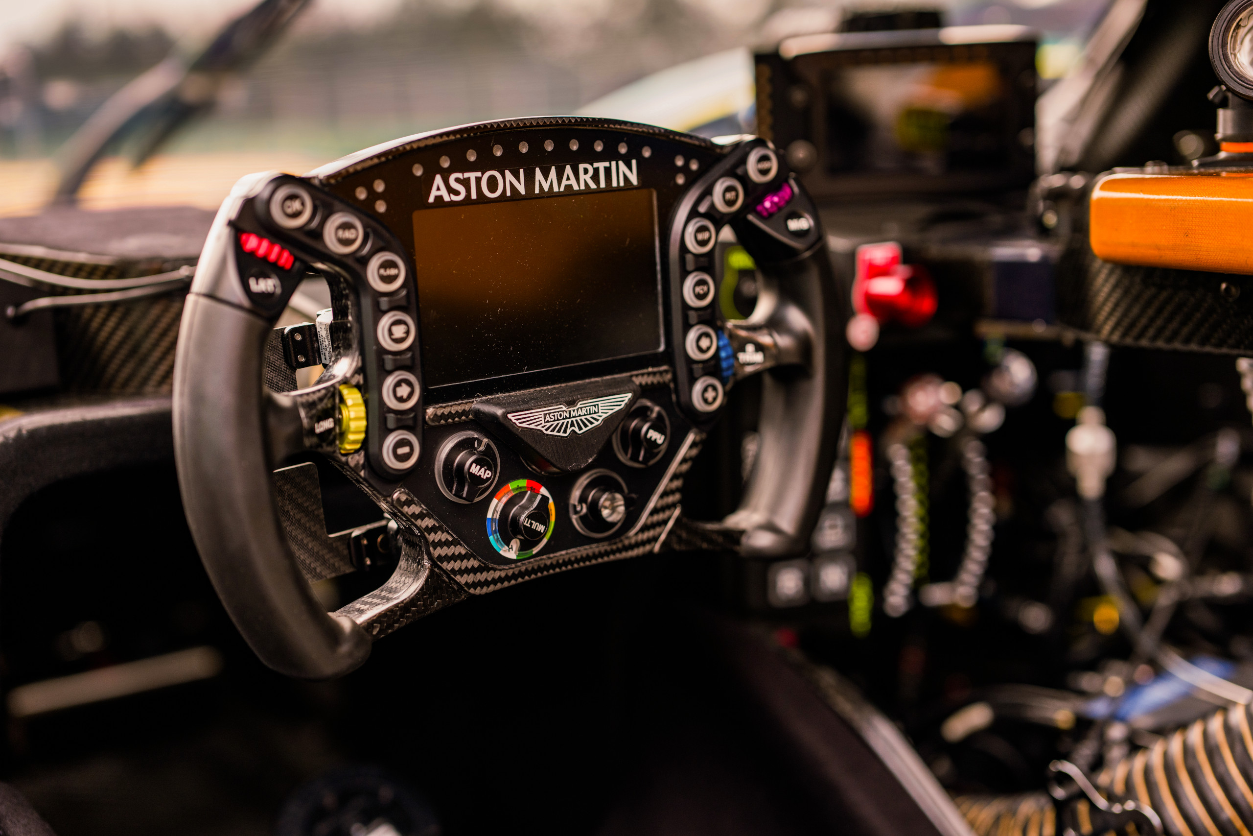 The AM Valkyrie LM steering wheel