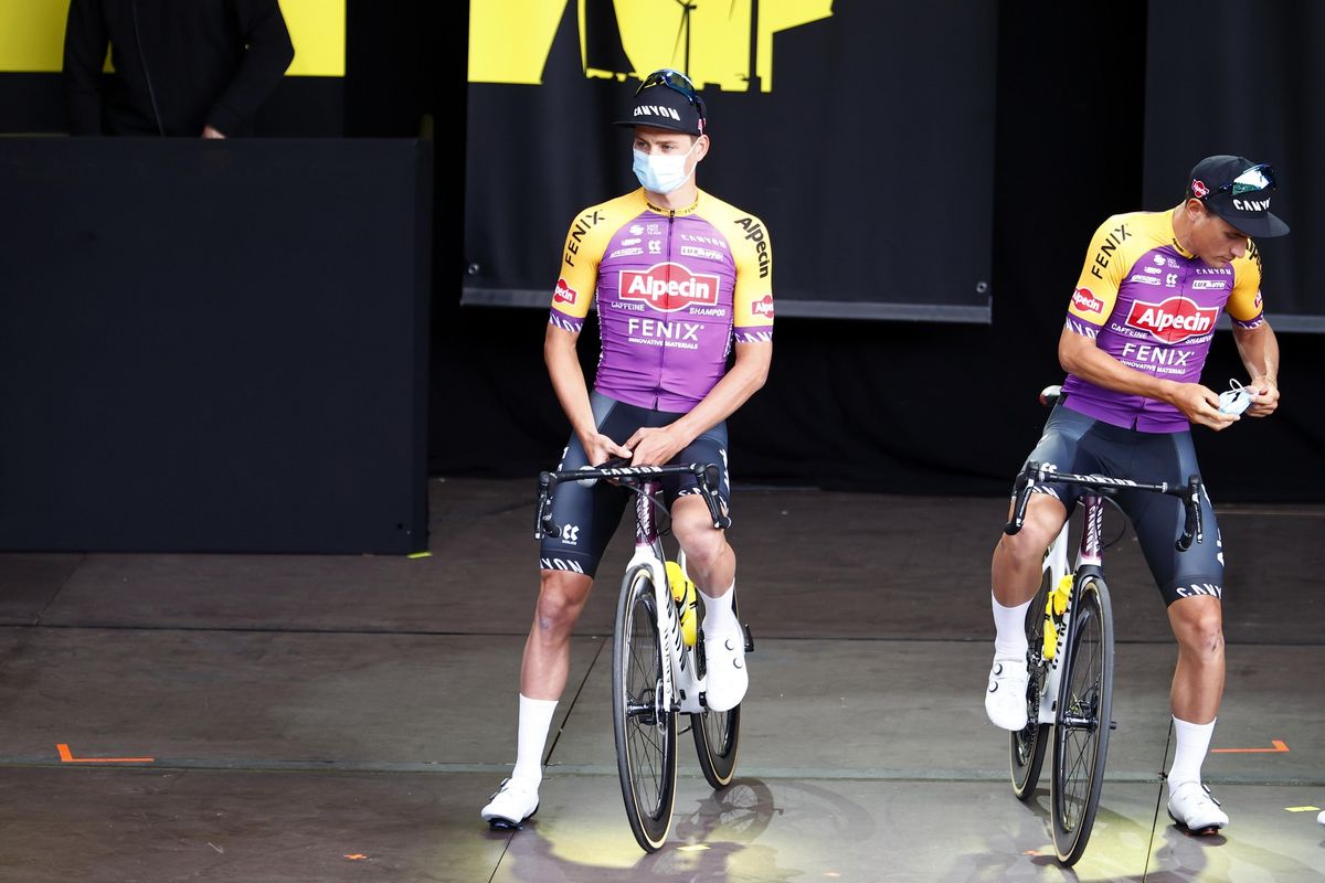 Tour de France 2021 - 108th Edition - Teams Presentation - Brest - 24/07/2021 - Mathieu Van Der Poel (NED - Alpecin-Fenix) - photo Luca Bettini/BettiniPhoto&Acirc;&copy;2021