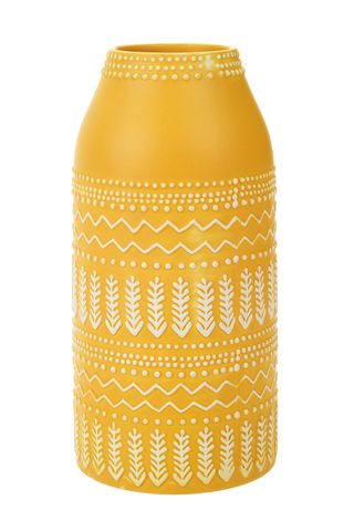 Hinterland Yellow Tall Ceramic Vase, £12
