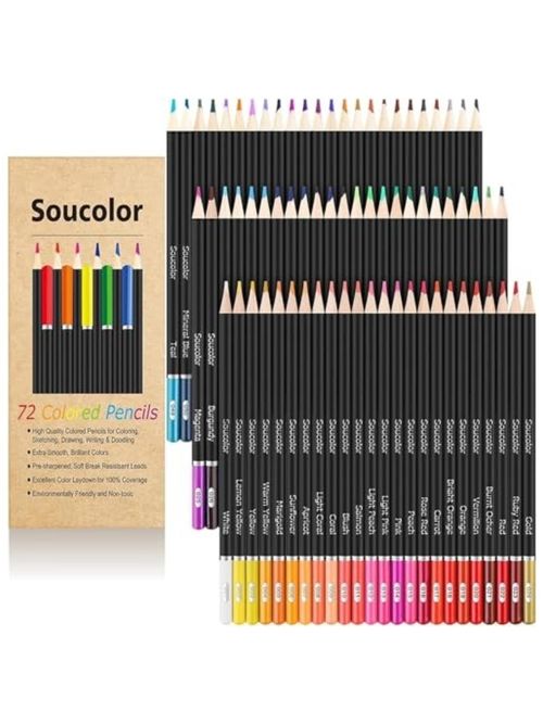 72-Color Colored Pencils 
