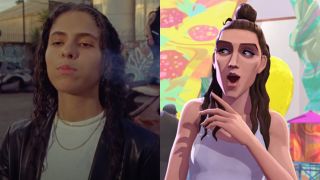 070 Shake in Guily Conscience music video and Nadia in Entergalatic.