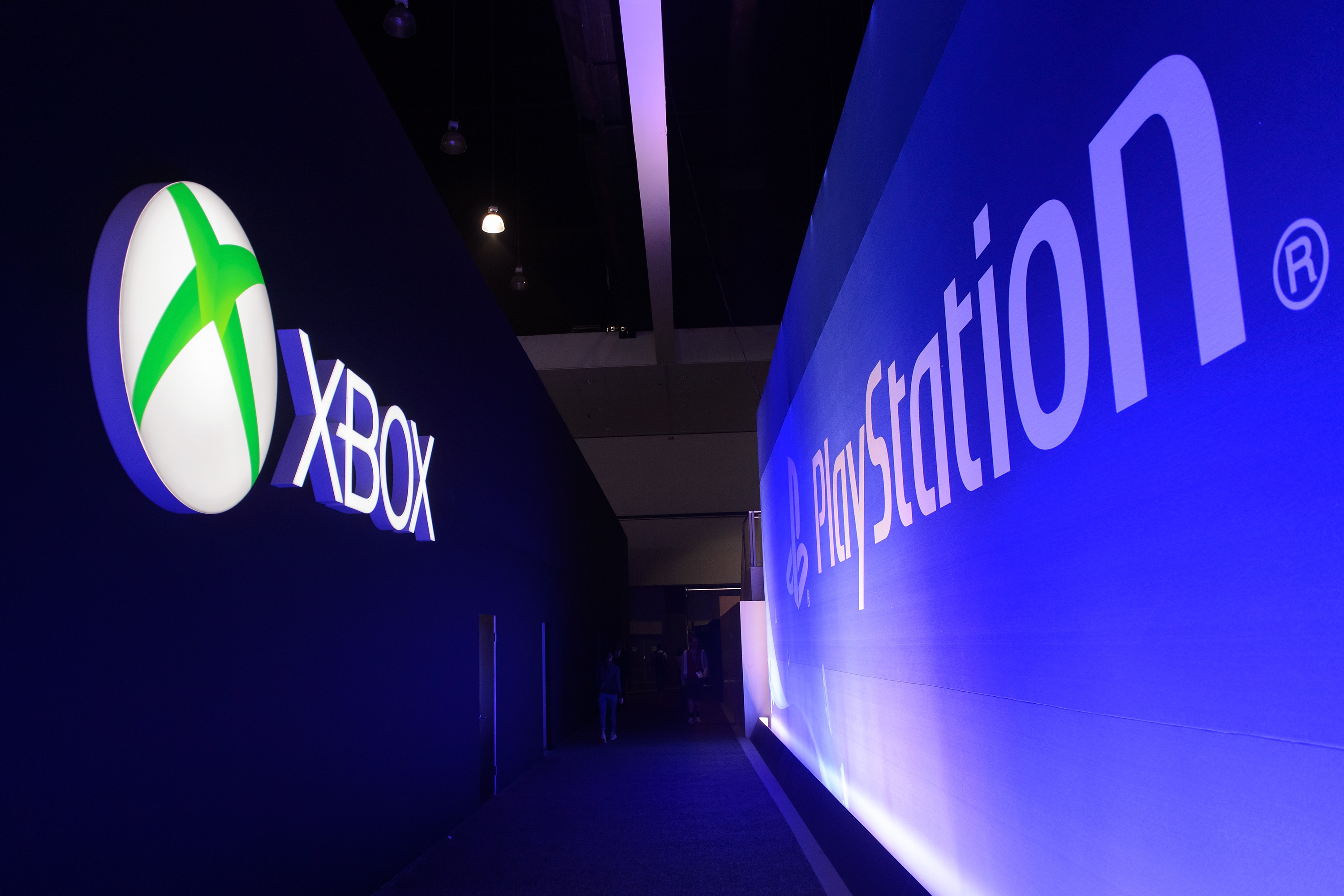 Xbox vs. PlayStation logos