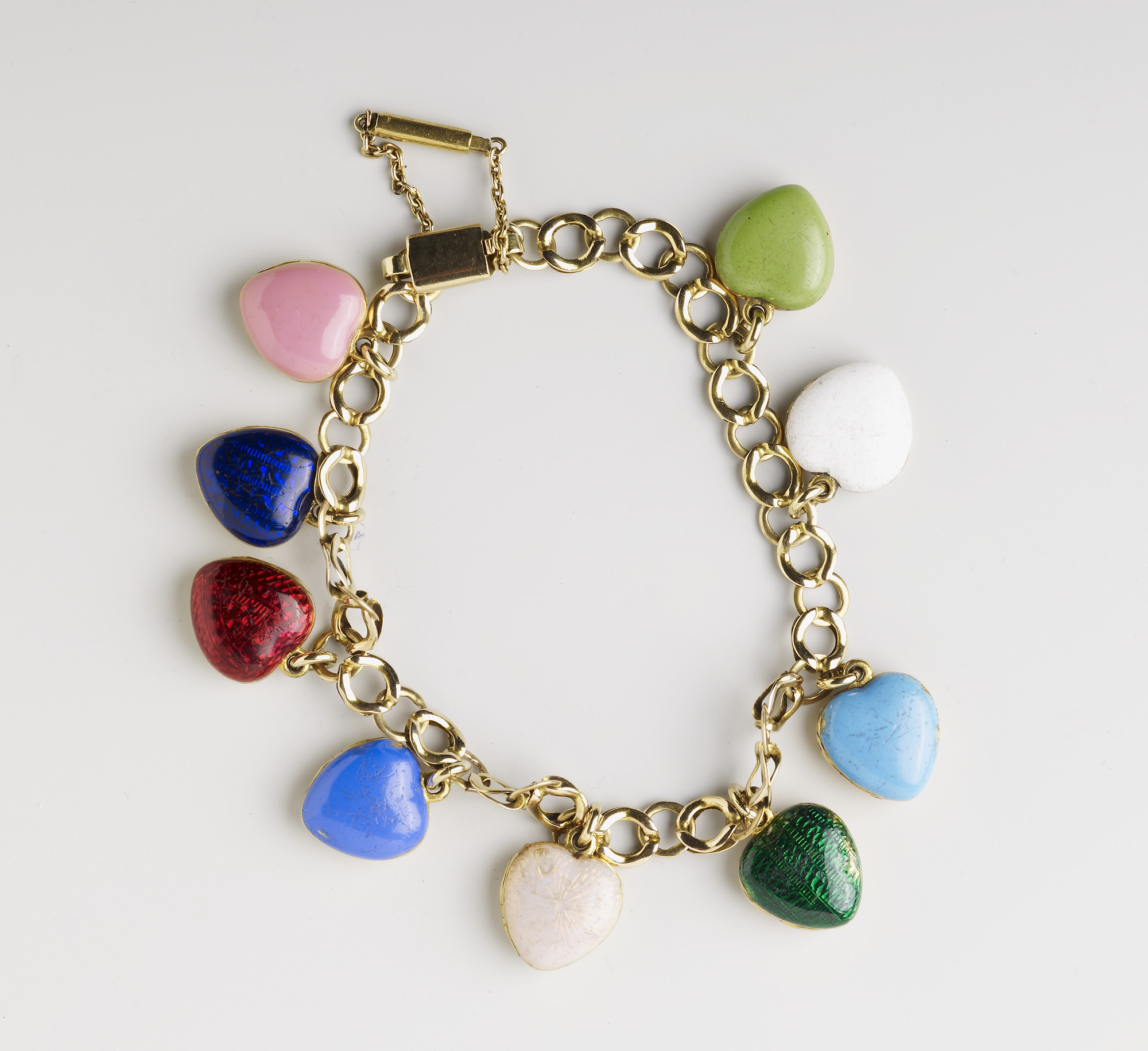 Heart-charm bracelet