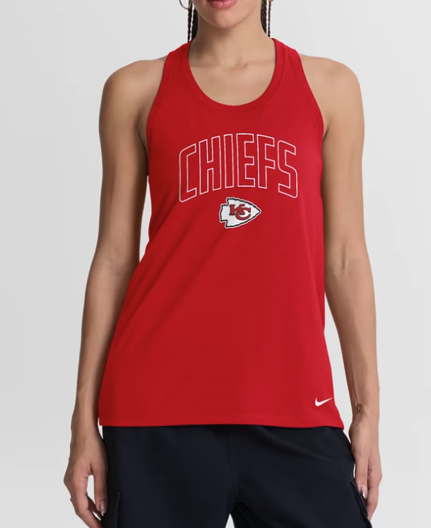 Fanatics, Kansas City Chiefs Nike Primetime Tri-Blend Dri-FIT Tank Top