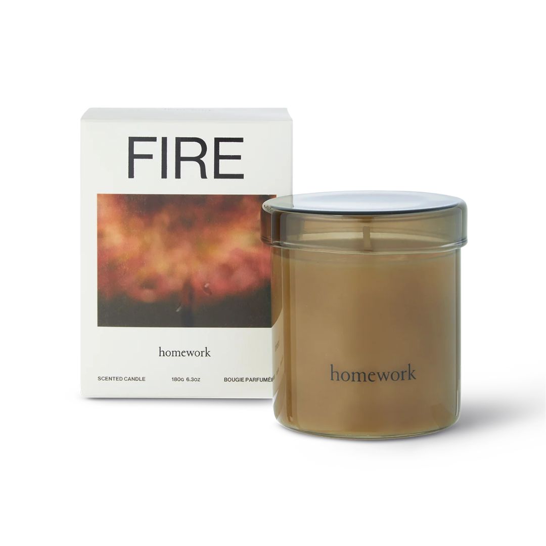 homework fire candle