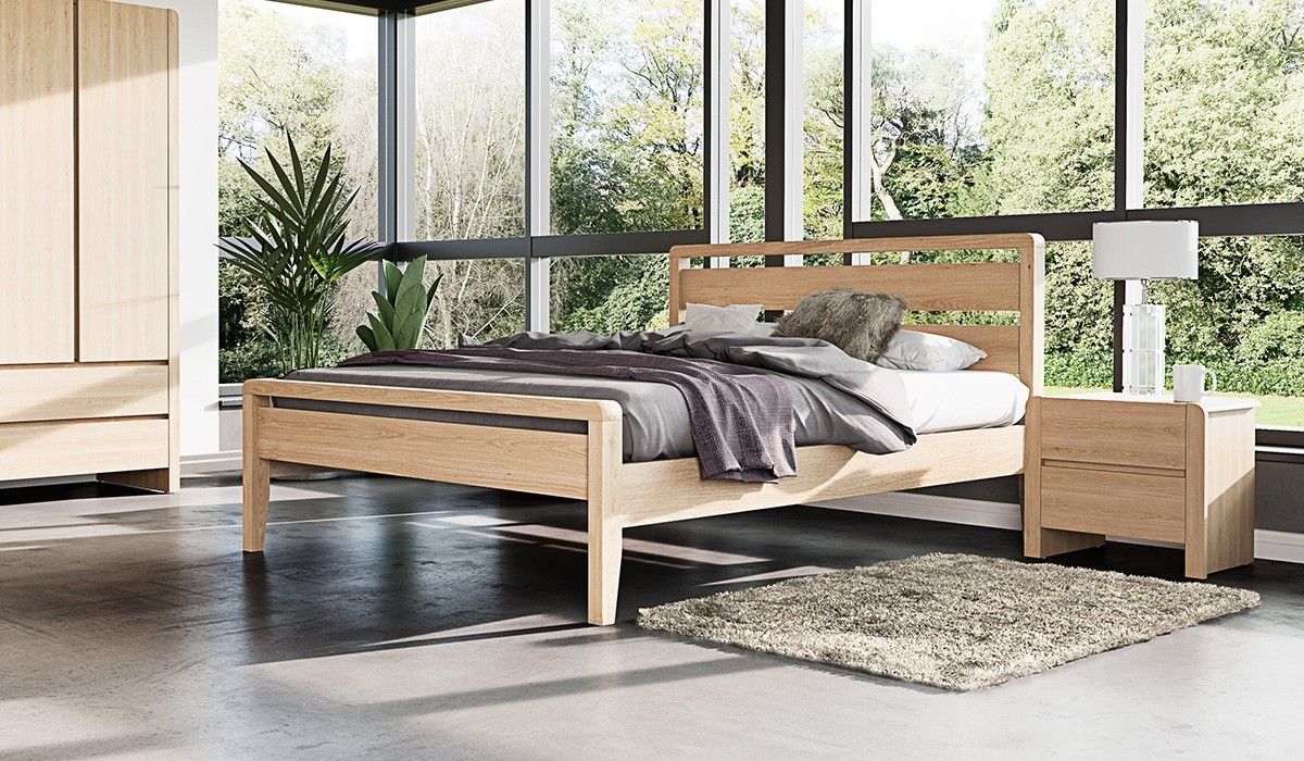 Hip Hop Ash Wooden Bed Frame