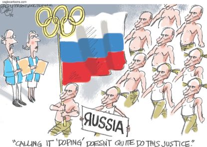 Editorial cartoon Putin Olympics