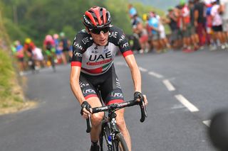 Dan Martin (UAE Team Emirates) finishes second on stage 17 at the Tour de France