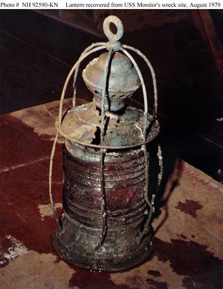 lantern from USS Monitor shipwreck
