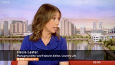 Paula Lester on BBC Breakfast discussing The Duchess of Cornwall's guest-edit of Country Life.