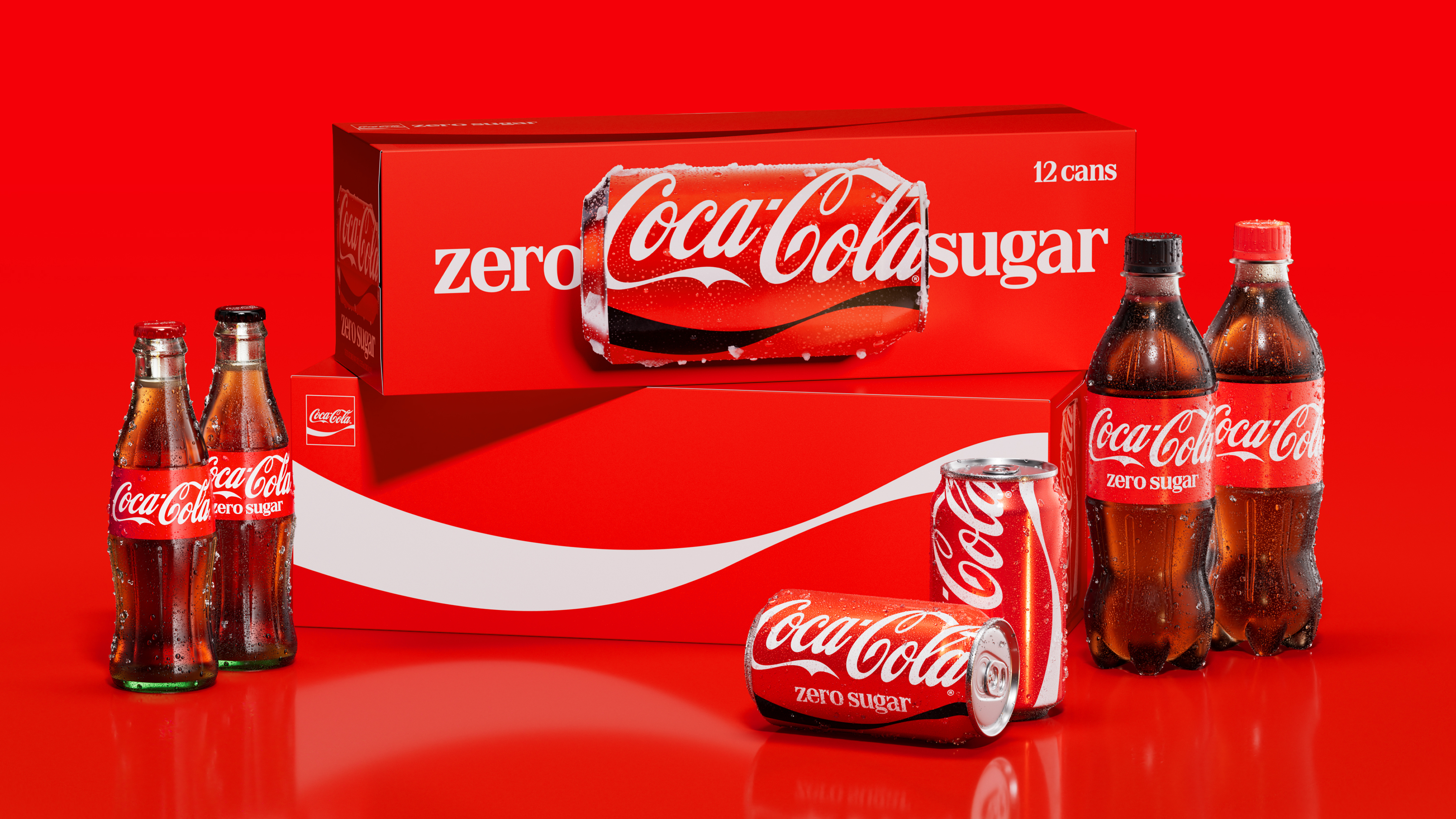 Coca-Cola rebrand material showing new design