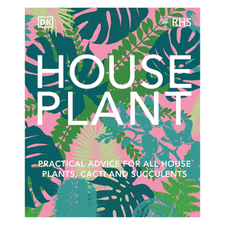 A hardcover book about basic houseplant care with a colorful cover