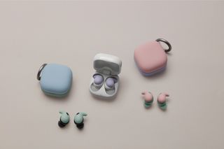 Sony LinkBuds Fit earbuds in different cover colours