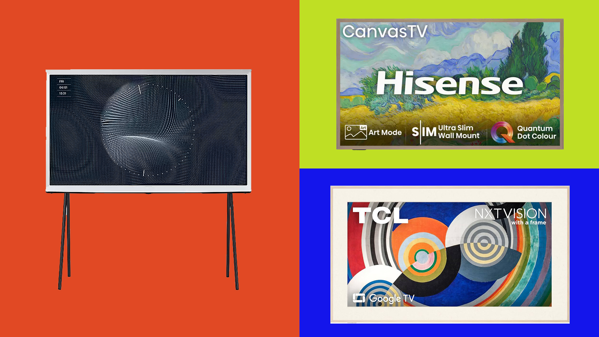 Three of the best Frame TVs. 