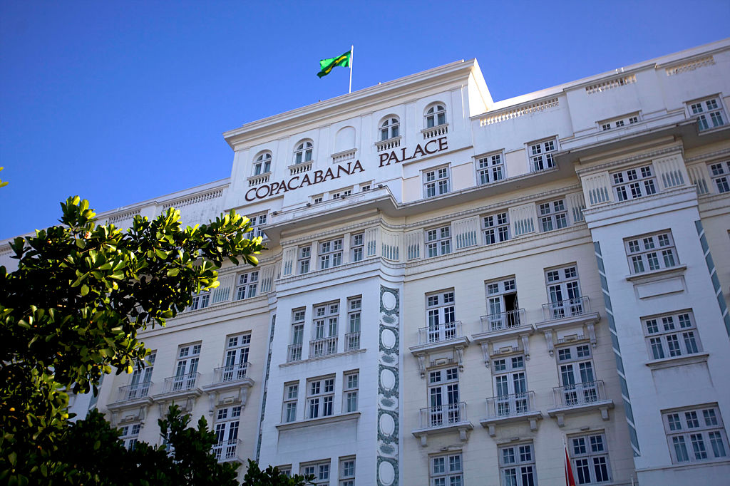 Aerial view of the Copacabana Palace Hotel