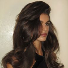 Kaia Gerber with a bouncy blowdry