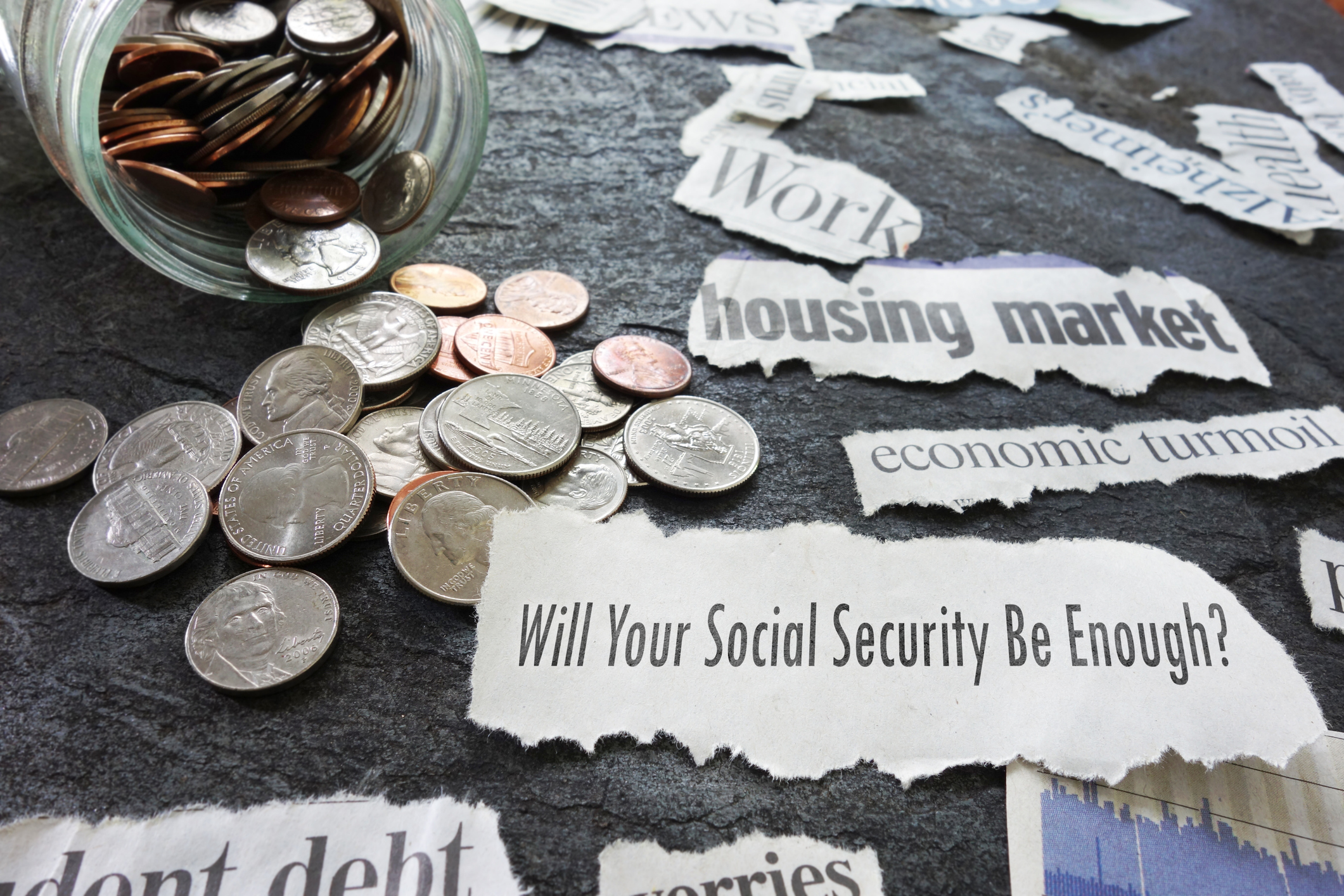 Social Security question with economic news headlines