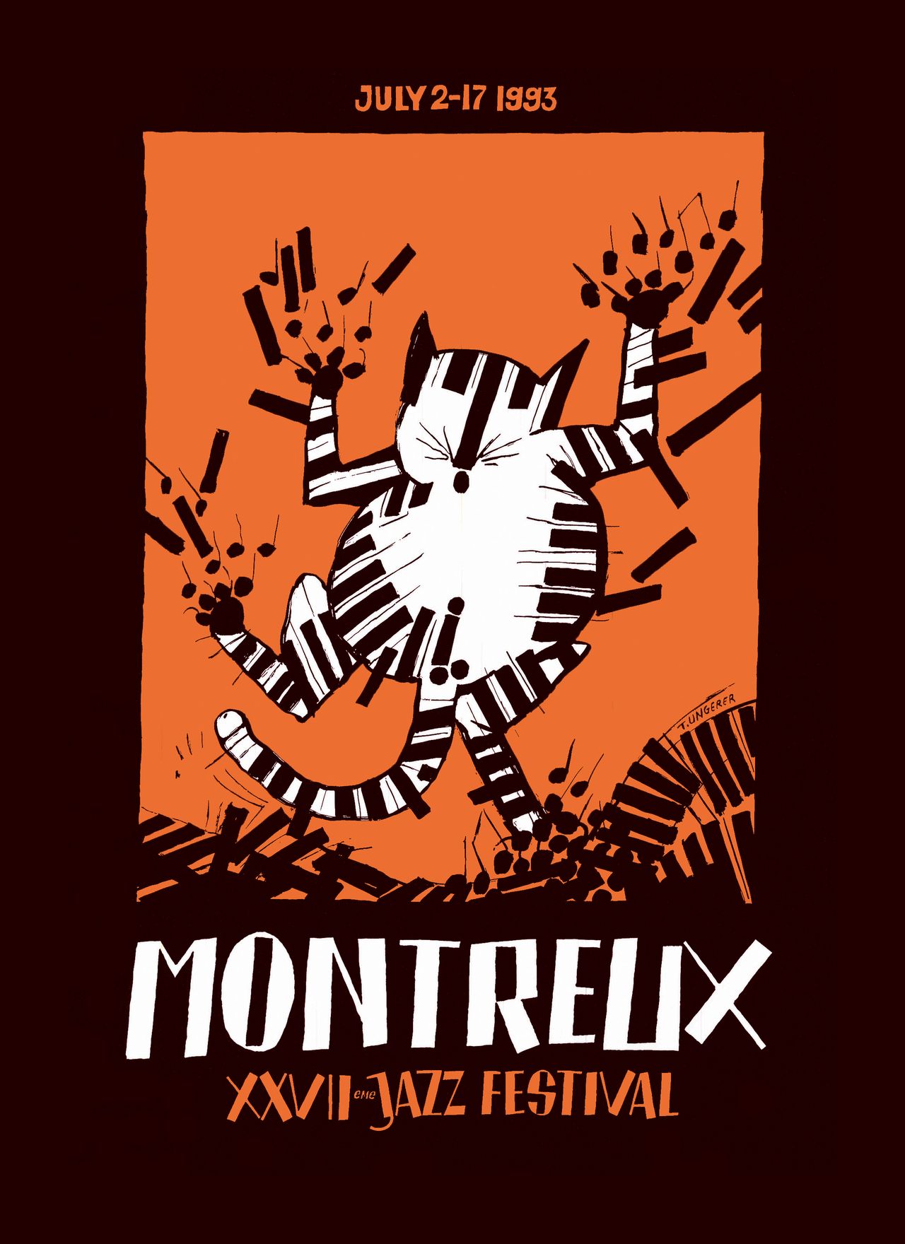 Fondation du Festival de Jazz de Montreux, 1993, artwork by Tomi Ungerer