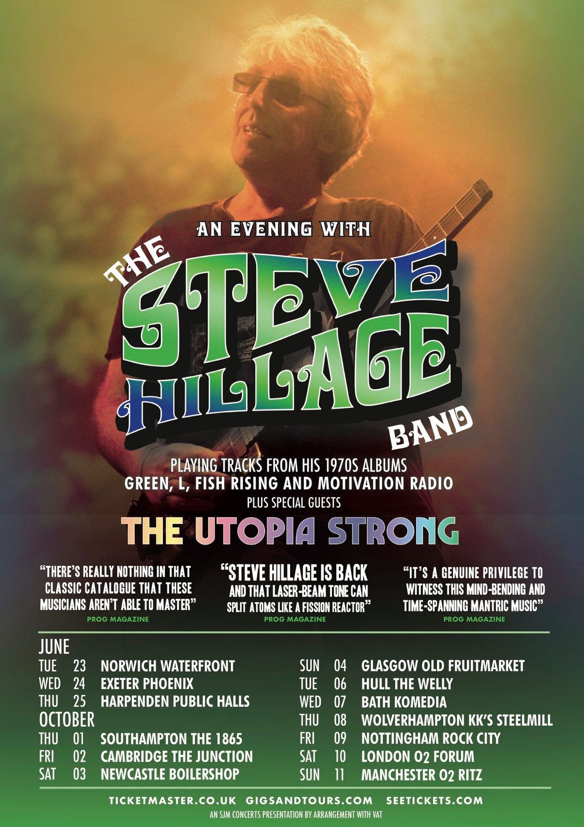 Steve Hillage announces new tour dates for October Louder