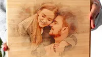 Etsy, Custom Photo on Wood ($21.42, was $31.99)