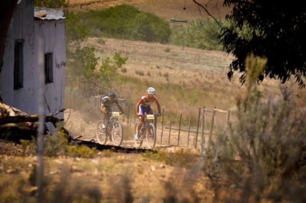 Burry Stander and Kevin Evans go clear to ride alone to the finish