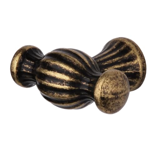 Decoranddecor Verna Drawer Knobs – Vintage Country Cabinet Pulls – Traditional Kitchen Handles for Cupboards and Drawers - Antique Brass