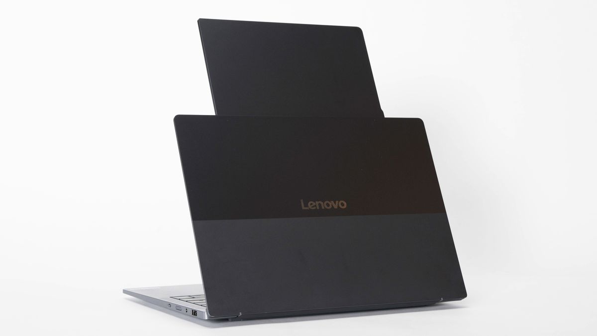 Photos and images of Lenovo's new concept laptop called the ThinkBook VertiFlex, which features a display that rotates from horizontal to vertical, were announced at IFA 2025 in Berlin, Germany.