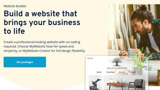 Website builder per le piccole imprese: 11 MySiteNow homepage