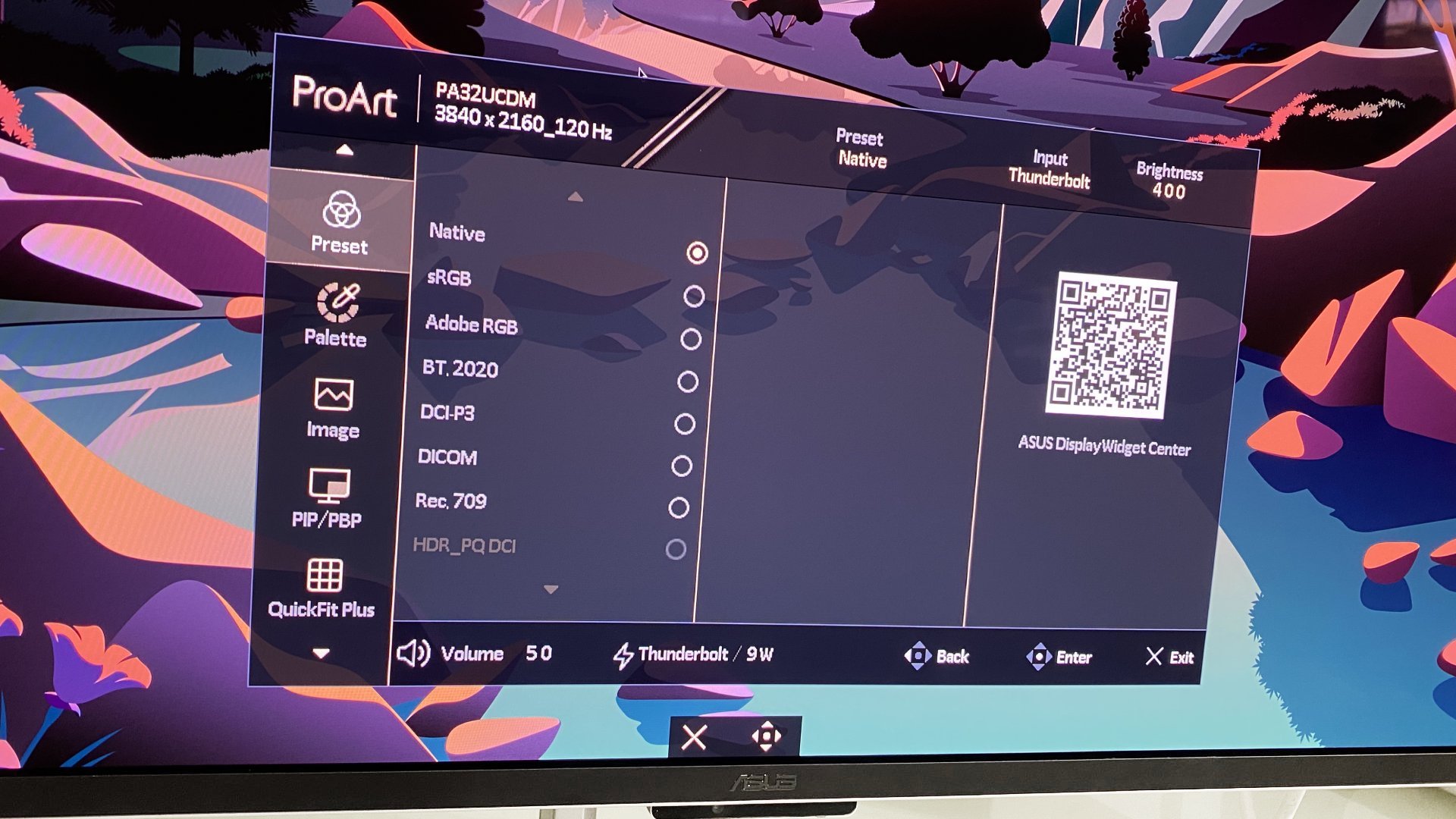 Asus ProArt PA32UCDM 4K OLED monitor during our review