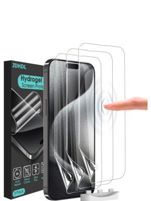  JDHDL [3 Pack] Soft Hydrogel Film Screen Protector for iPhone 15 Plus