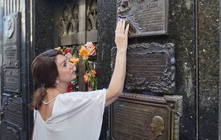 Cruising With Jane McDonald Jane visit the grave of Eva Peron