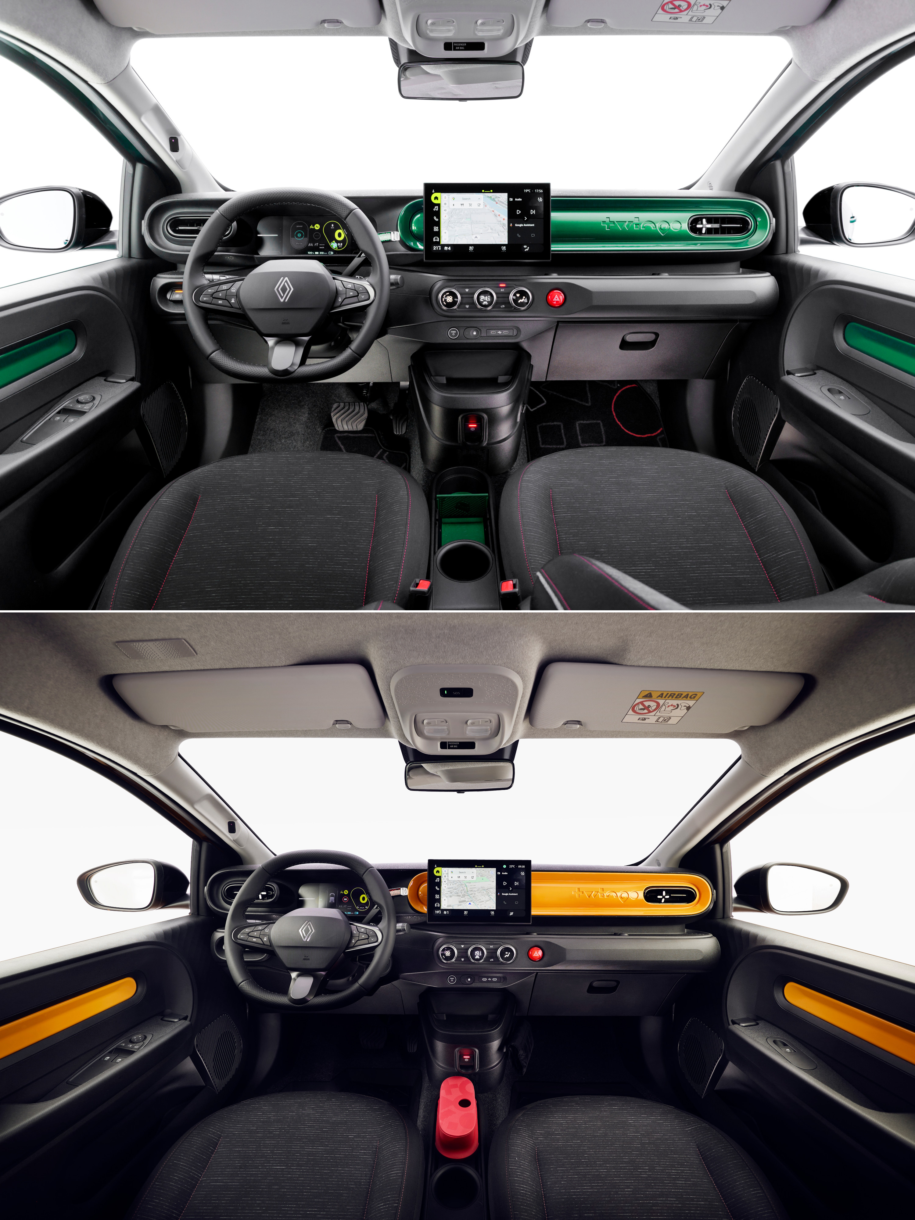 The interior of the new Renault Twingo E-Tech electric