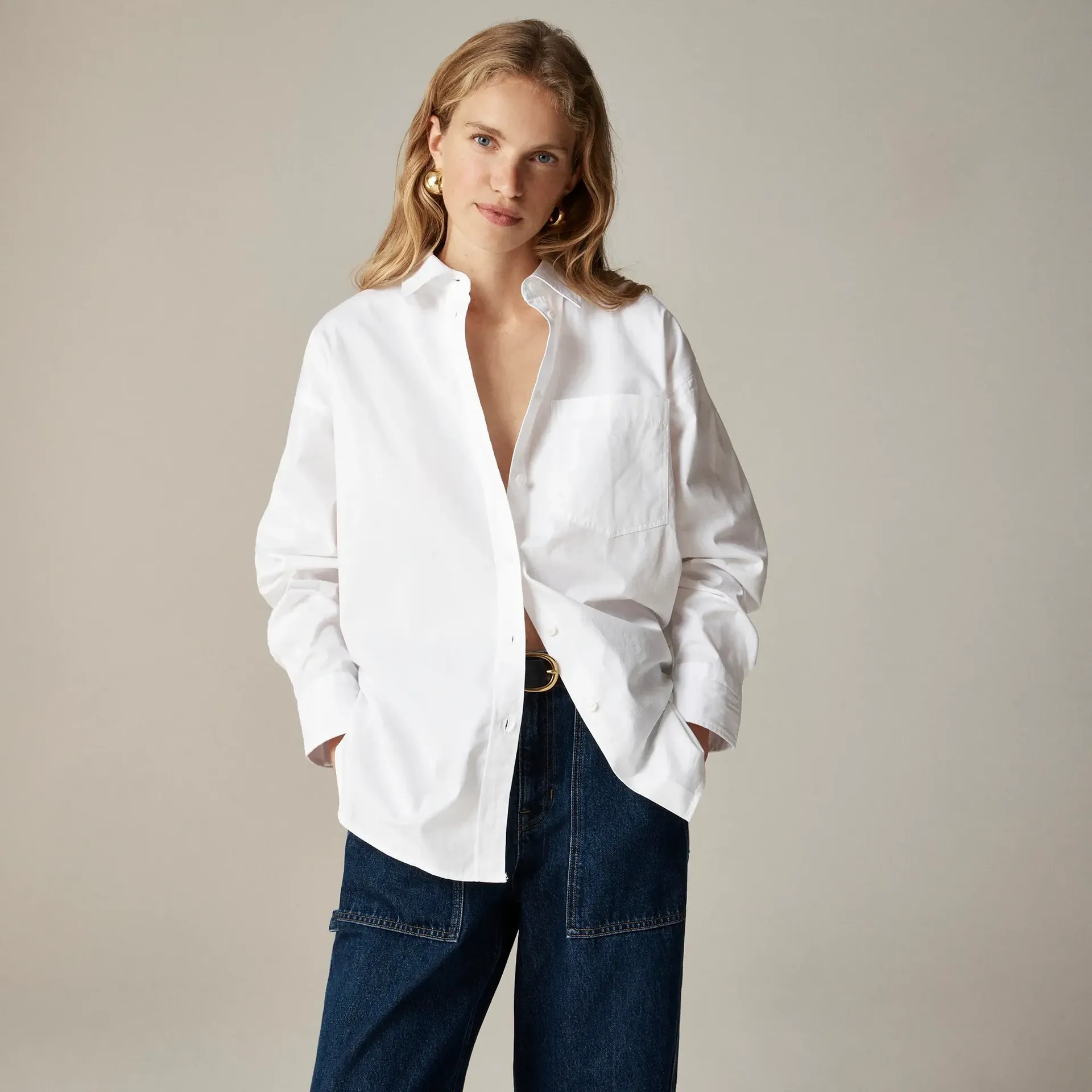 Étienne Oversized Shirt in Lightweight Oxford