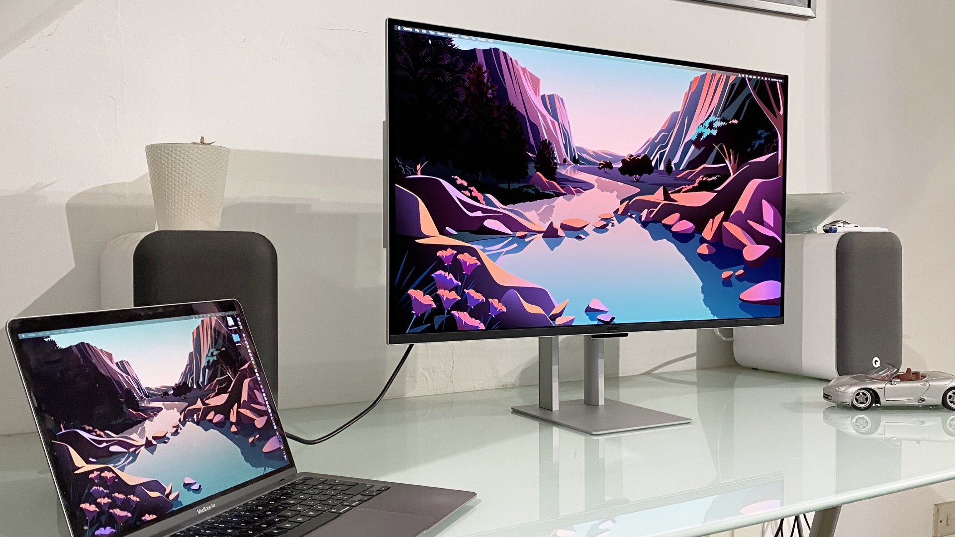 Asus ProArt PA32UCDM 4K OLED monitor during our review