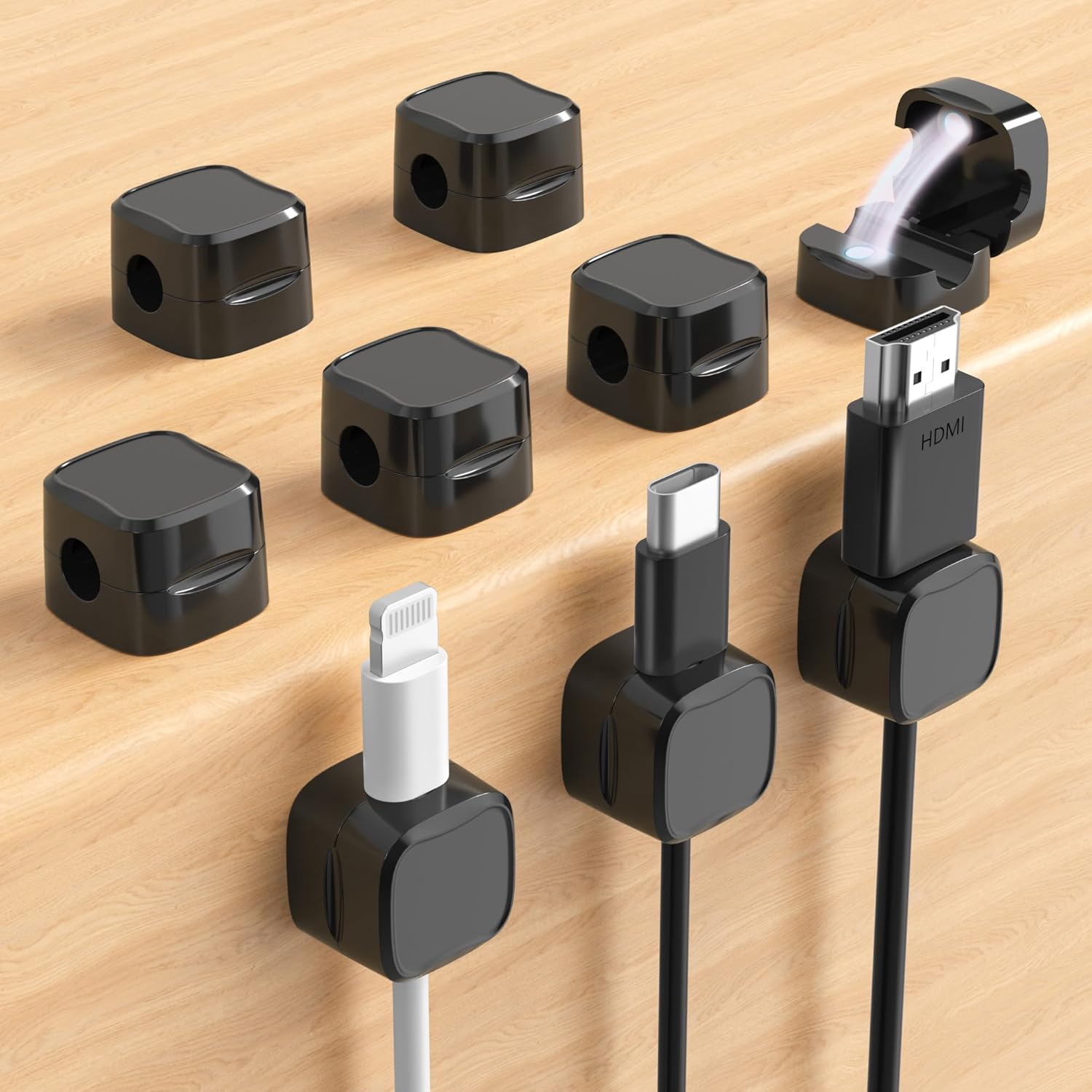 Magnetic-closure Cord Organizers