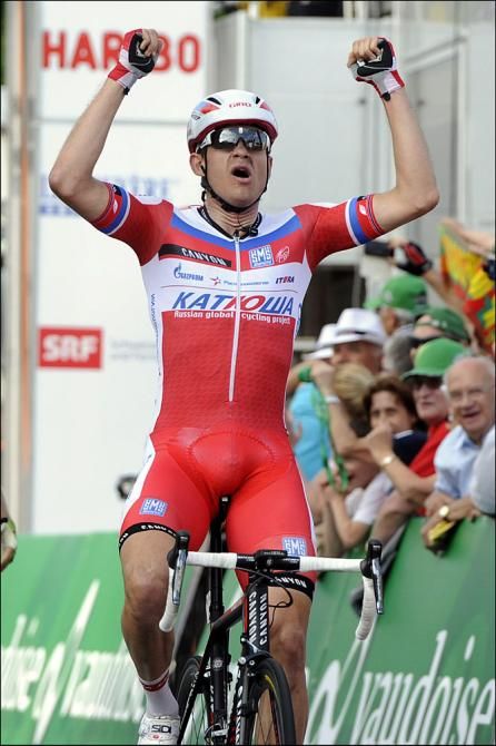 Alexander Kristoff (Katusha) wins stage 5 of the Tour de Suisse