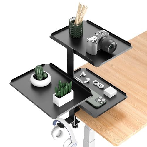Clamp-On Desk Shelf Organiser 