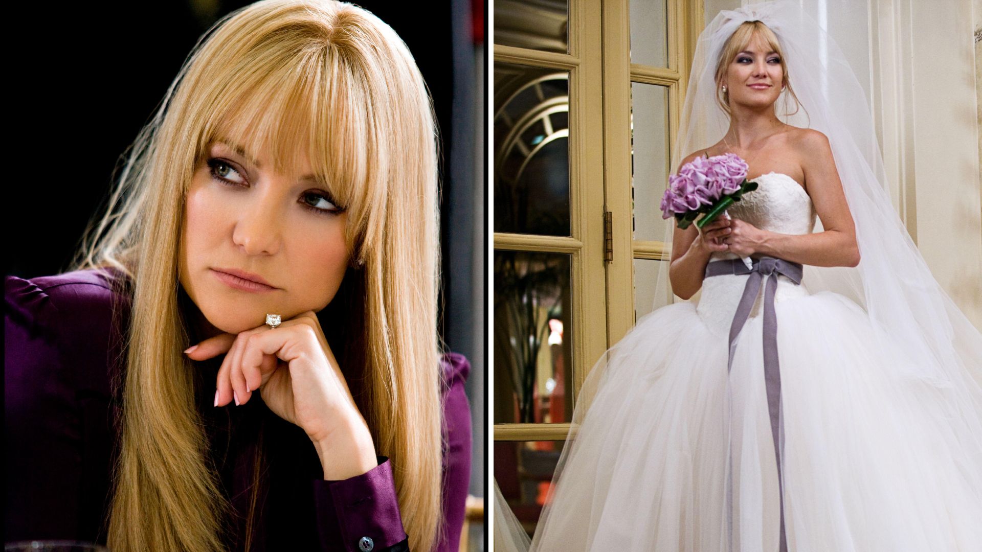 Two photos of Kate Hudson in Bride Wars