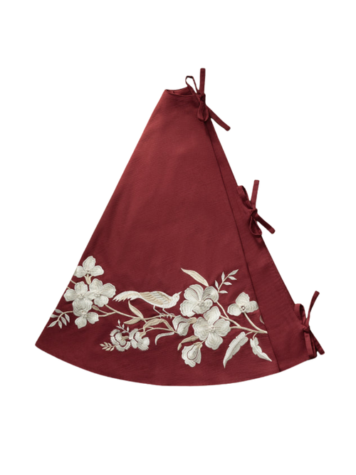 Jacqueline Embroidered Tree Skirt
