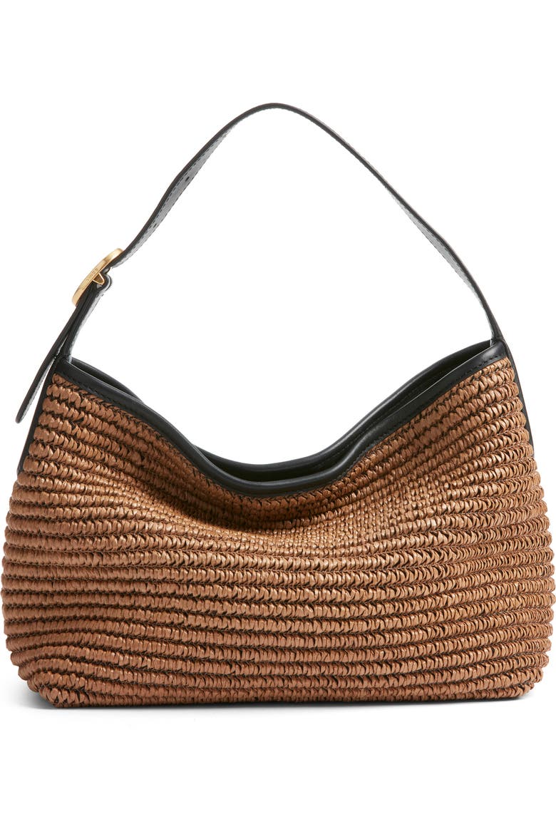 Small Vivian Raffia Hobo Bag