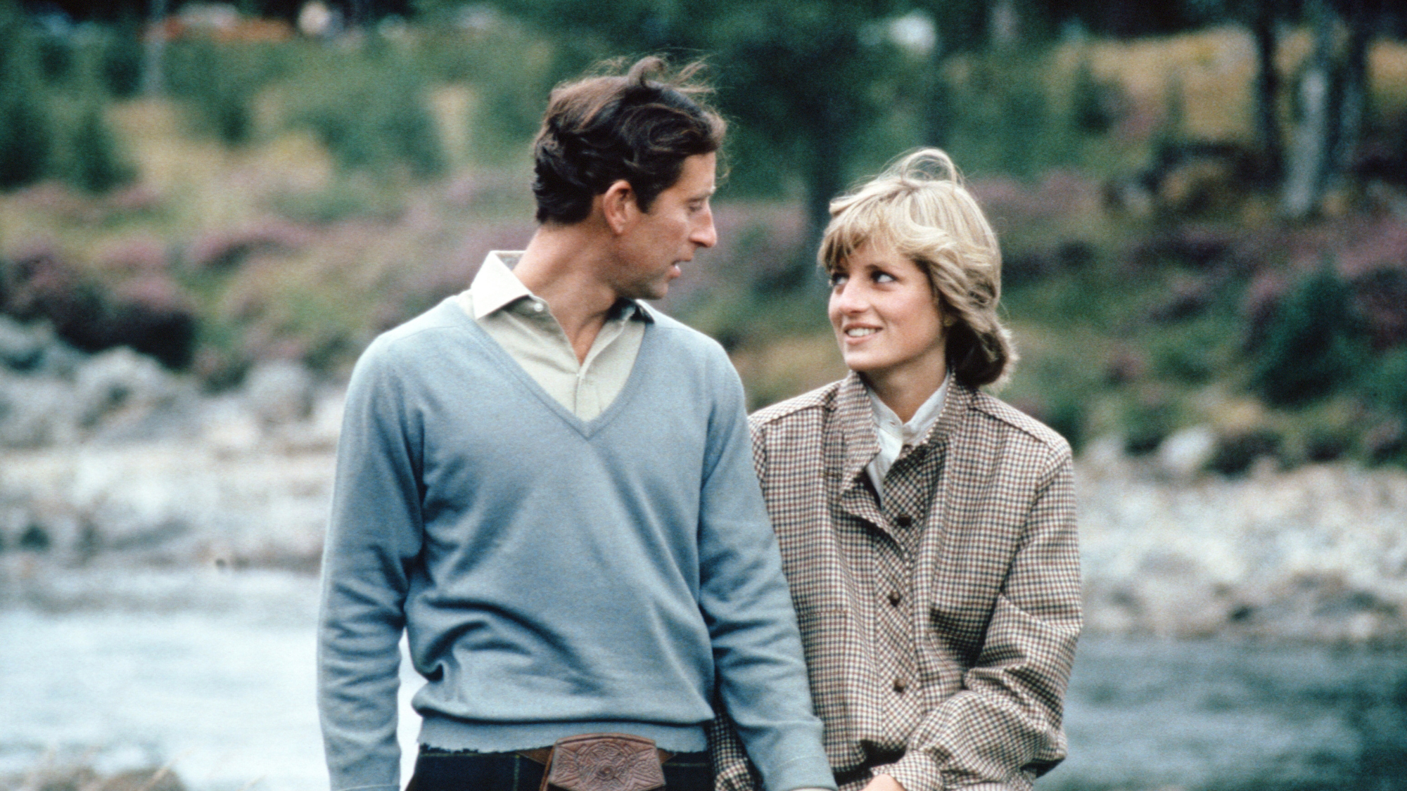 Charles and Diana Happy and in love at Balmoral after their honeymoon, 19th August 1981