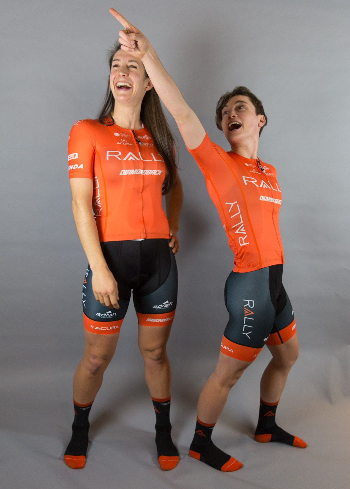 Sara Bergen and Heidi Franz goofing off